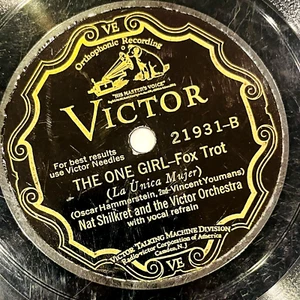 THE TROUBADOURS / NAT SHILKRET Pagan Love Song / The One Girl - Victor Record - Picture 1 of 4