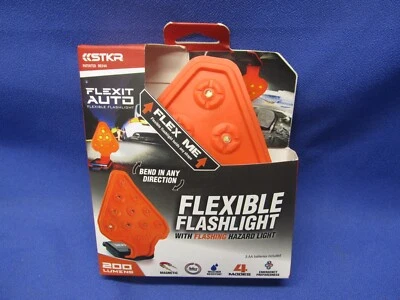 STKR Flexit Auto Flexible Flashlight w/ Flashing Hazard Light Car Emergency - Image 1 of 4