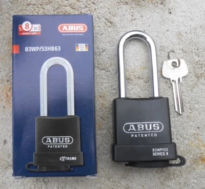 ABUS 83WP/53  All Weather Padlock with  Cylinder and  key blank 700 - Image 1 of 4