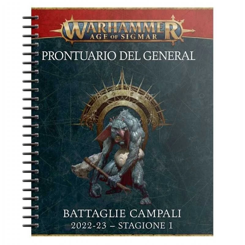 PRONTUARIO DEL GENERALE in italiano Warhammer Age of Sigmar stagione 1 22/23 - Immagine 1 di 1