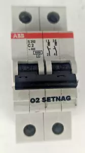 ABB S202 C2 interruttore circuito magnetotermico differenziale 2 poli 2P automat - Imagen 1 de 1