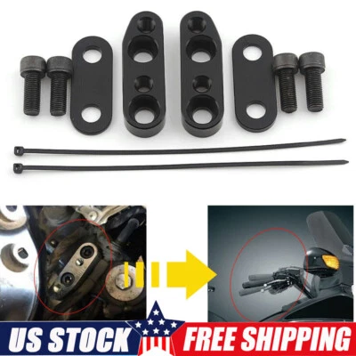 Adaptador elevador manillar moto negro para Honda GoldWing GL1800 1800 01-17 Foto 1 de 4