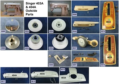 Singer Sewing Machine Models 403A & 404A Choose Your Parts! Free Ship Over $30 - Image 1 of 4
