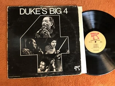 Duke Ellington Duke's Big 4 Record Vinyl LP Pablo Records 1974 original jazz! - Image 1 of 2