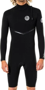 RIP CURL Men's 2mm E-BOMB ZIP FREE L/S Spring Suit - BLK - Medium- NWT- LAST ONE - Picture 1 of 5