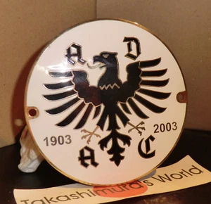 AUTOPLAKETTE vintage ADAC 1903 - 2003 ADAC Mitglied JUBILÄUMSPLAKETTE 92mm A1 - Picture 1 of 6