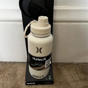 New in package Hurley oasis plus 32 oz 1 liter stainless steel water bottle - Picture 1 of 6