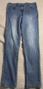 Nautica Girls Adjustable Waist Mid Rise Blue Jeans Size 16 - Picture 1 of 10