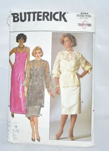 Vintage Butterick Damen Top/Tunika/Kleid Muster # 3584 Größen 14-16 Schnitt auf 16 - Bild 1 von 2