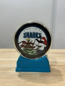 Mike Ricci autographed San Jose Sharks Holiday Santa puck - Picture 1 of 3