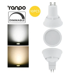 10X 220V 180° Regulable LED Foco Bombillas Acrílico+Aluminio 10W GU10 MR16 Lámpara - Imagen 1 de 13