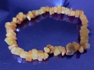 Bracciale AVVENTURINA ROSSA cristalloterapia pietra luna naturali minerali quarz - Picture 1 of 1