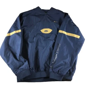 Vintage Brigham Young Jacket Mens Large Blue Nike Football Cougars Y2K BYU - Picture 1 of 10