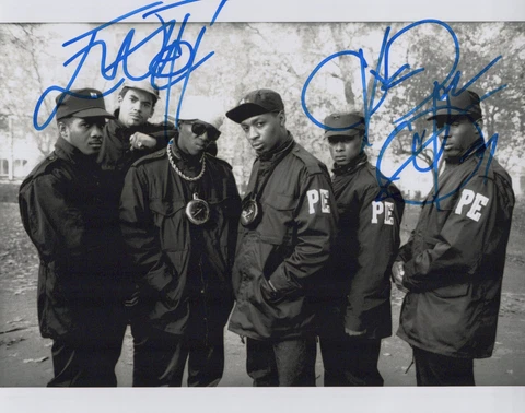 Public Enemy (Chuck D & Flavor Flav) signed 8x10 photo in-person Cover
