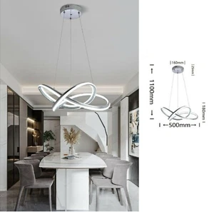 Lampadario a sospensione led intrecciato 60w Argento design moderno Luce Bianca - Foto 1 di 1