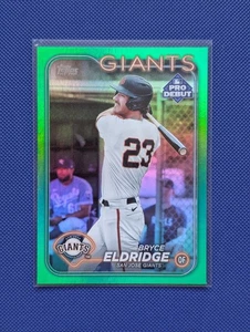 2024 Topps Pro Debut #PD-63 Bryce Eldridge Green Foil #/99 - Bild 1 von 2