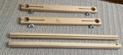 F.A. Edmunds Scroll Quilt Frame 6”x 12” Hardwood Split Rail Cross Stitch - Image 1 of 4