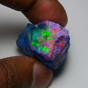 Very Rare Bi-Color Opal Rough 72 Cts Natural Ethiopian Opal Raw Jewelry Grade - Picture 1 of 23