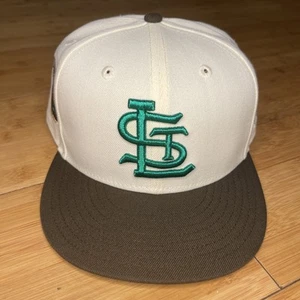 New Era 59FIFTY St. Louis Cardinals Dreams 1948 ASG Chrome Brown Green 7 3/4 Hat - Picture 1 of 18