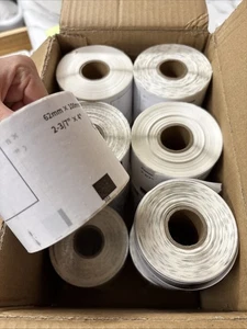 11.5 Rolls DK-1202 62mm x 100mm (2-3/7" x 4") Shipping Labels Die-Cut Paper - Picture 1 of 4
