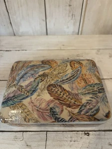 Vintage Neiman Marcus Porzellan Feder Karten Box mit Doppeldeck Spielkarten 70er Jahre - Bild 1 von 12