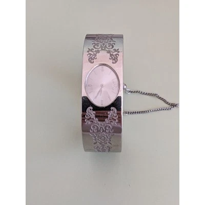 Preowned Vivienne Westwood Silver Tone Bangle Watch with Etchings - Image 1 of 4