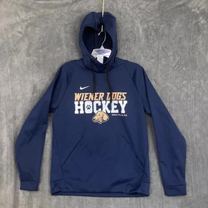 Fighting Wiener Dogs Hockey Nike Felpa con Cappuccio Uomo Medium Sioux Falls Stampede USHL - Foto 1 di 12