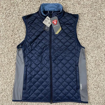 Chaleco de golf acolchado escarcha PUMA para hombre azul marino, talla grande (nuevo) Foto 1 de 4