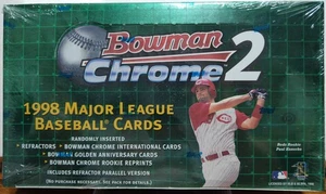 Bowman Chrome 2 1998 Major League Baseball MLB - Factory Sealed Box - Picture 1 of 2
