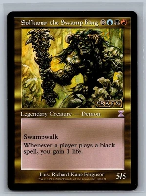Magic MTG Time Spiral Timeshifted Sol'kanar the Swamp King #100/121 TCG CCG - Image 1 of 2