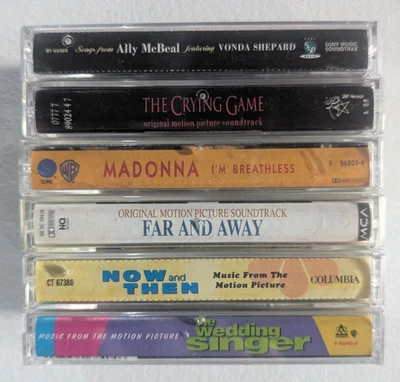 90s SOUNDTRACK Cassette Tape Lot/6 The Crying Game Dick Tracy Wedding Singer + 3 - Image 1 of 4