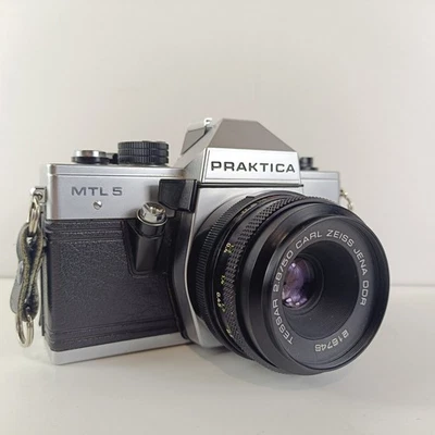 PRAKTICA MTL 5 35mm SLR Film Camera With CZJ tessar 50mm F2.8 Lens Praktica  - Image 1 of 4