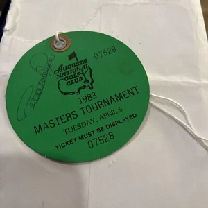 Bernhard Langer 2x Winner  Signed 1983 Masters Ticket - Picture 1 of 1