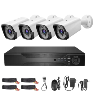 4 Camaras De Seguridad CCTV Exterior 1080P Inalambrica Con Vision Nocturna Video - Picture 1 of 13