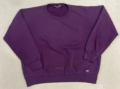 Sudadera Lee Vintage Talla 22W Mujer Púrpura Cuello Redondo Pullover EE. UU. Envejecida Foto 1 de 4