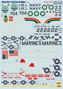 Print Scale 72-135 1/72 scale Decal for airplane - Sikorskky S-65 Sea Stallion - Bild 1 von 12