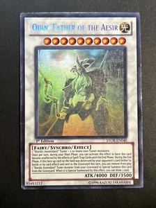 Yu-Gi-Oh! Rare Ghost Eng Stor-en040 Odin Father of the Aesir 1st Edition Synchro - Picture 1 of 12
