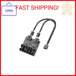 9pin internal USB 2.0 Header Splitter for pc motherboard Male 1 to 4 Female Exte - Picture 1 of 2