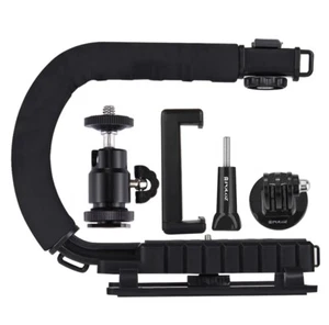 PULUZ PU3006 U/C Shape Portable Handheld DV Bracket Stabilizer Kit w/Accessories - Picture 1 of 6