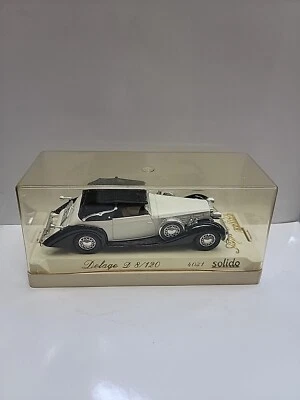 SOLIDO Delage D 8/120  #4031 1/43 Scale Diecast Car Model France Made In Box - Image 1 of 4