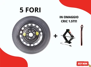 Ruotino Di Scorta17'' Per Nissan Qashqai 135/90R17 Con Cric 1.5T Omaggio! - Imagen 1 de 6