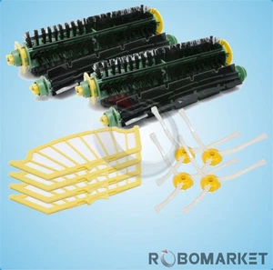 KIT MEDIUM SERIE 500 SPAZZOLE 3 BRACCIA PER IROBOT ROOMBA FILTRI 555 560 562 563 - Foto 1 di 1