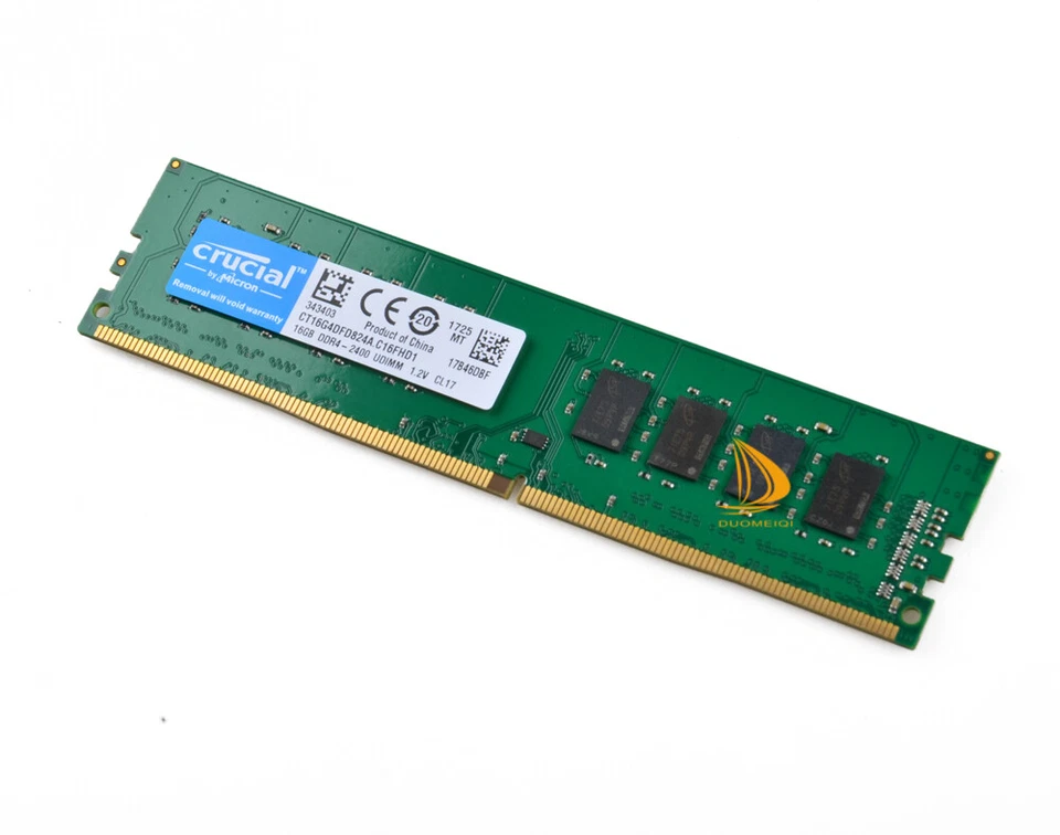 Crucial 4x 16GB 2RX8 PC4-2400T DDR4 19200MHz 288Pin UDIMM Desktop Memory RAM - Image 1 of 4