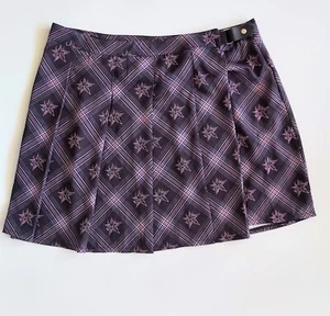 Black Craft BCC Goat Plaid Black Pink Pleated Skirt Size 3X - Picture 1 of 7