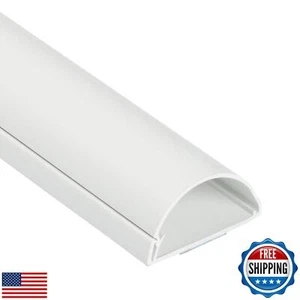 D-Line Cord Hider Wall Mounted TV, Cable Raceway, Desk Cable Management, Cord - Afbeelding 1 van 5