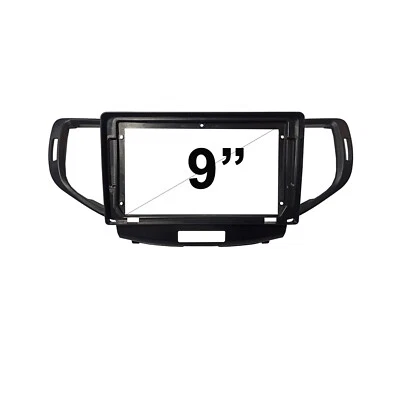 9" FACIA KIT Fascia Dash Plate Panel For Honda Accord Euro 2008-2015 Black AD - image 1 of 2