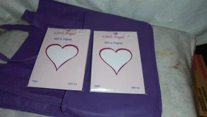 2 PR.LITTLE ANGEL,WHITE,FLORAL DESIGNS, GIRLS TIGHTS. SZ 4-6. 34-43#PDS.N,I,PKS - Picture 1 of 5