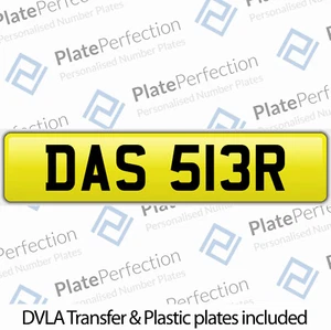 DAS 513R DASSLER ADI ADIDAS SPEZIAL GESCHÄTZTES PRIVATES NUMMERNSCHILD DVLA REG - Bild 1 von 1
