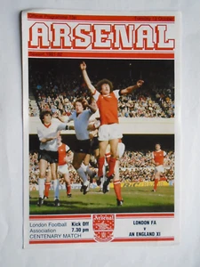 London FA v England XI 1981 Centenary Match at Arsenal - Picture 1 of 1