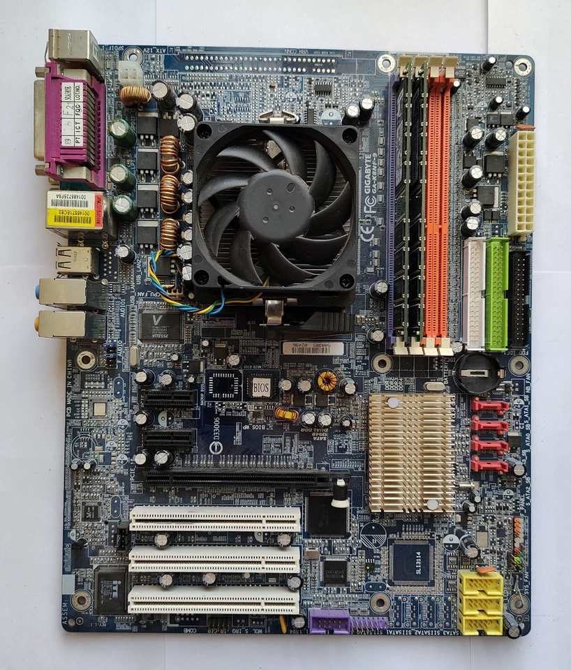 Gigabyte GA-K8NF-9 Motherboard with Athlon 64 3800+ CPU and 2GB RAM - Test OK! - Image 1 of 4
